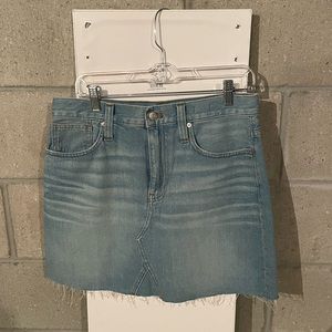 Mid Rise Denim Skirt